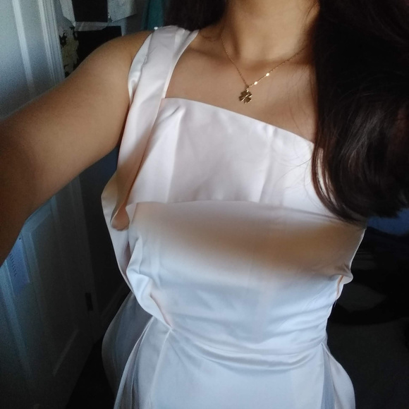 Aryn K Satin Halter Strap Dress - Picture 6 of 8